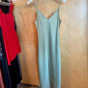 Aritzia Wilfred Only Slip Midi Dress